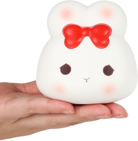 Anboor Squishies Rabbit Toy,3.2 Inches Animal Squish Slow Rising Bunny Toy Kawaii Squeeze Toy Stress Relief Animal Toys for Kids Adult Birthday in Saudi Arabia
