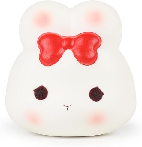 Anboor Squishies Rabbit Toy,3.2 Inches Animal Squish Slow Rising Bunny Toy Kawaii Squeeze Toy Stress Relief Animal Toys for Kids Adult Birthday in Saudi Arabia