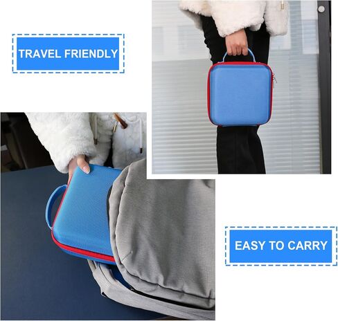 Hard Carrying Case for Little Tikes Story Dream Machine Starter Set, Toys Storage Holder for Little Tikes with Zipper Mesh Pocket fit Many Story Collection, Storytime/Little Golden Book, Blue in Saudi Arabia