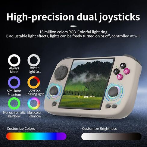 وحدة تحكم ألعاب محمولة باليد Ayhgicxt RG CubeXX Retro مع شاشة IPS مقاس 3.95 بوصة وإضاءة RGB ونظام Linux بطاقة TF سعة 64 جيجا بايت وبطارية 3800 مللي أمبير في الساعة تدعم 5G WiFi وبلوتوث 4.2 أبيض in Kuwait