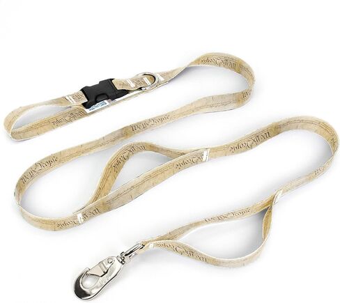 Buttonsmith Old Glory Dog Leash - Fadeproof Permanently Bonded Printing, Extra Heavy Duty Quick Clasp - Made in The USA in Saudi Arabia