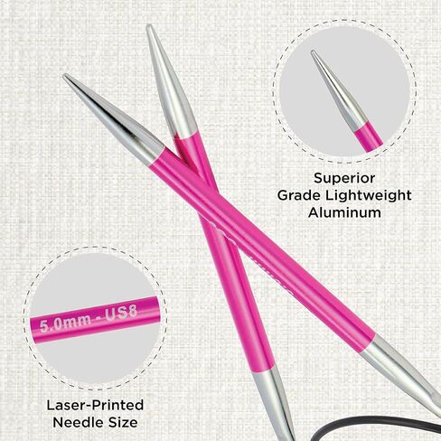 KnitPro Zing Fixed Circular Needles 40" (100cm) | US Size 7 (4.5mm) in Saudi Arabia