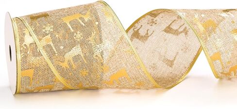 شريط سلكي لعيد الميلاد مقاس 4 بوصات، مقاس 4 بوصات × 10 ياردة (30 قدمًا)، فضي معدني، شريط خيش، شريط سلكي عريض للغاية لعيد الميلاد لتنورة الشجرة، تزيين الدرج، القوس العلوي in Kuwait