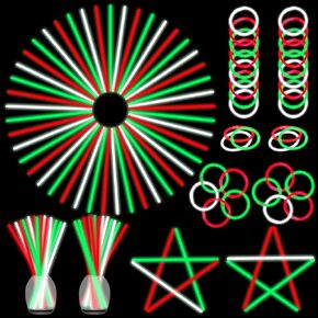 ILHSTY 150 Pcs 8'' Mardi Gras Glow Sticks Glow Necklaces In The Dark Party Favor Supply Bright GlowSticks Bulk for Birthday Mardi Gras Halloween Christmas Party (Green Yellow Purple)