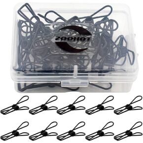 Pack of 25 Gold Small Metal Clips - Multi-Purpose Clothesline Utility Clips