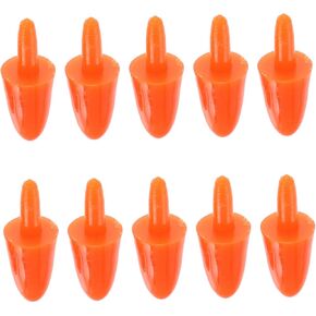 200pcs Snowman Nose Doll Playsets Mini Accessories for Dolls Plastic Playes Carrot Nose Buttons Snowman for Crafts Build Your Own Snowman Kit Plastic for Snowman