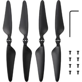 4pcs Foldable Propellers Blades Spare Part Replacement & 8pcs Screws Accessories for Ruko F11/ F11PRO/ F11GIM/ F11GIM2 SJRC F11 Pro RC Quadcopter Drone