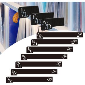 7 PCS Vinyl Record Divider Set, Wooden Record Separator, Double Sides Horizontal & Vertical Alphabetical Dividers, Library Book Dividers, Comic Book Dividers, LP Dividers, Record Collector Gifts