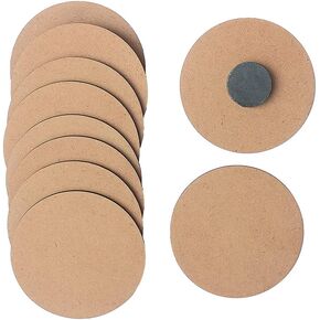 IVEI DIY MDF Coasters/Thin Wood Blanks/Keyrings/Magnets/Boxes for Painting, Decoupage, Resin Art Work & Decoration (Thin MDF Wood Blanks)