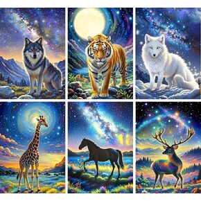 Leixonl Diamond Art Kits Crafts by Numbers Kits for Adults Beginners Paint by Numbers for Home Wall Decoration and Gifts (11.8X15.7 inch) (Animal)