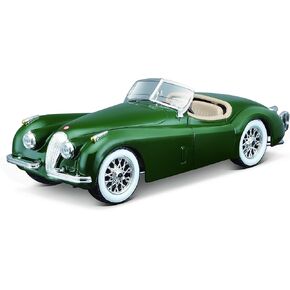 Bburago-Jaguar XK 120 Roadster (1951) 1:24 Scale in Green (18-22018G)