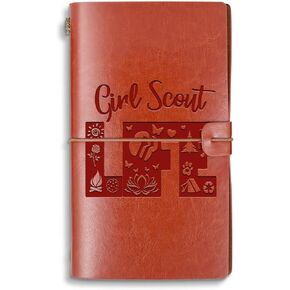 Girl Scout Travel Journal Scout Leader Gift Scout Life A6 Refillable Travel Writing Journals Diary Notebook (Always Girl ScoutA6)