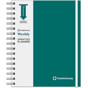FranklinCovey - Undated Planner | Weekly - Wire-Bound Planner (7" x 8.5" X 1")
