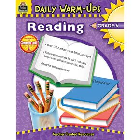 Teacher Created Resources Daily Warm-Ups: Reading Book, Grade 6