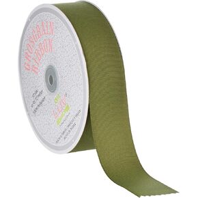 Creative Ideas Solid Grosgrain Ribbon, 1-1/2-Inch by 50-Yard, Moss Green