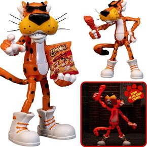 Jada Toys - Cheetos - Chester Cheetah Flamin' Hot Glow in The Dark Figure