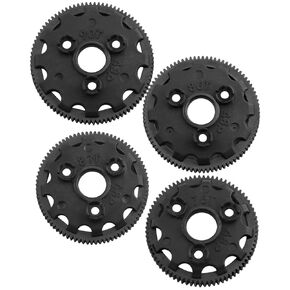 RC 48P 76T & 83T & 86T & 90T Spur Gear Upgrades Part for 1/10 Slash Rustler Stampede Bandit 2WD VXL XL-5,Tough Nylon 4PCS Spur Gear Hops Up,Replace #4676#4683#4686#4690