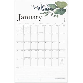 Cabbrix 2025 Wall Calendar, Large Wall Calendar 2025-2026 Runs from January 2025 to July 2026, 22-3/4" x 14-3/4", Perfect Modern Greenery Calendar for Organizing & Planning