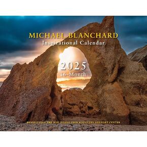 Michael Blanchard Inspirational Calendar 2024-2025, 11x14x.25, Blue/Brown in Saudi Arabia