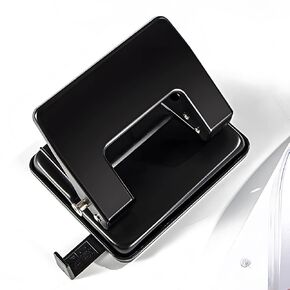 2-Hole Punch Heavy Duty Paper Hole Puncher Tool, Hand Held Office Punching 20 Sheets Punch Capacity
