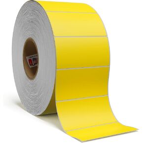 4" X 2" Direct Thermal Perforated Stickers Labels for Shipping Labels, Inventory, Color Coding - 2750 Per Roll on 3" Core - Compatible with Zebra, Datamax, and More (Purple, 1 Pack 2,750 Labels)