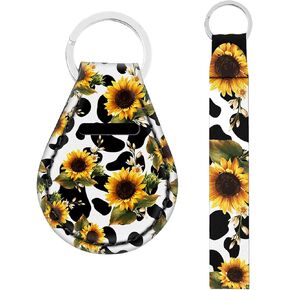 Kuiaobaty Keychain النيوبرين مفتاح حامل 2PCS مفتاح السوار المفاتيح دائم الحبل كيرينغ