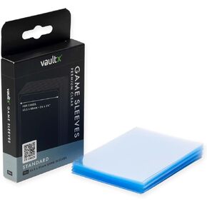 Vault X Standard Board Game Sleeves for Cards of 63x88mm Protect, Preserve with Non-PVC Anti-Static Fitted Sheath (50pcs)