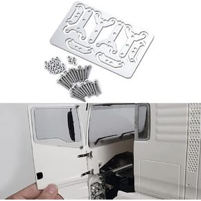4PCS Metal Side Door Hinge Cargo Box Hinge for 1/14 Tamiya RC Tractor Trailer Truck Car