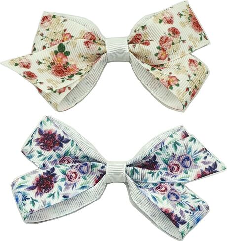 Floral Grosgrain Ribbon, 5 Rolls Flower Pattern Ribbon Spring Summer Fabric Decorative Craft Ribbon Roll for Gift Wrapping Decor Hair Bow Sewing Wreath Crafts.(1-1/2Inch,Total 10Yards) in Saudi Arabia