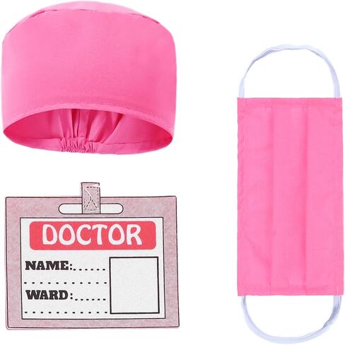 Kids Scrubs for Girls Kids Doctor Costume 7pcs Play Kits with Costume and Accessories for Halloween Parties in Saudi Arabia