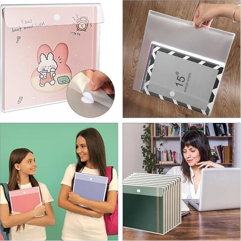 24Pcs Scrapbook Paper Storage 12 x 12 Paper Storage Top Loading Plastic Scrapbook Storage Box Clear Scrapbook Paper Organizer for Holding Scrapbook Paper Photos Vinyl Sheets Files in Saudi Arabia