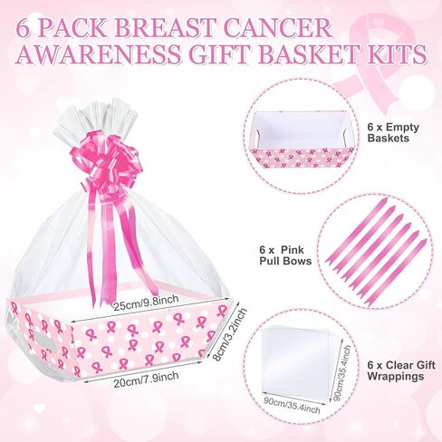 6 Set 10 x 8 x 3.2 Football Baskets for Gifts Empty with Cellophane Wraps and Ribbons Bows Cardboard Basket Tray for Gift Packaging Christmas Birthday Game Football Themed Party Favors in Saudi Arabia