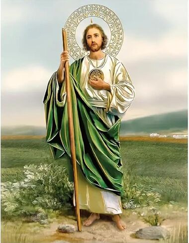 مجموعات الطلاء الماسي JFYHAB Christ، مجموعة فنية ماسية يسوع للبالغين، مثقاب دائري كامل، طلاء بالماس كهدية، ديكور حائط 12×16 بوصة in Kuwait