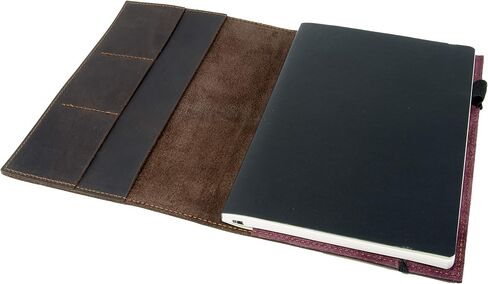 OleksynPrannyk Leather Journal Leuchtturm1917 Medium A5 (5.75"x8.25") Softcover Notebook Travel Journal Cover Distressed Leather Refillable Writing Diary with Elastic Closure (Brown Nut Case) in Saudi Arabia