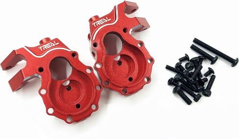 Treal Aluminum 7075 Inner Front Portal Drive Housing for Traxxas TRX-4 (2) pcs - Red in Saudi Arabia