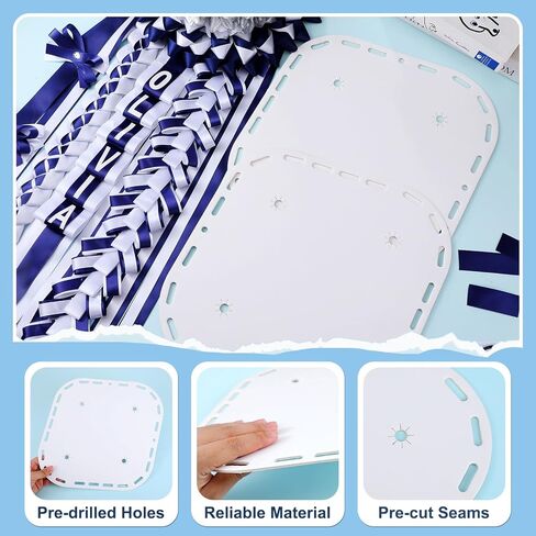 3 Pcs Heavy Duty Homecoming Mum Supplies 13.8 Inch Homecoming Mum Backers Paper Backer Cardboard Large Homecoming Mum Paper Disc for Homecoming Week Party Decorations(Texagon Style) in Kuwait