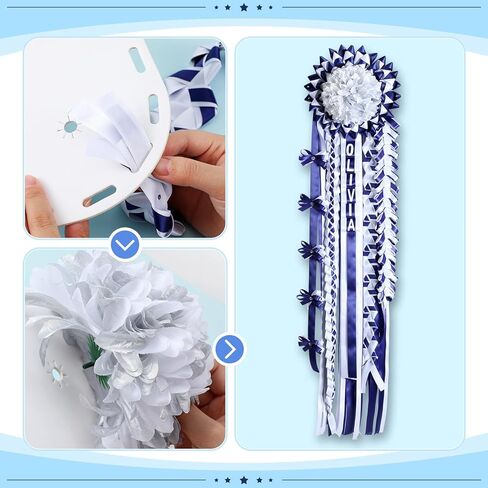 3 Pcs Heavy Duty Homecoming Mum Supplies 13.8 Inch Homecoming Mum Backers Paper Backer Cardboard Large Homecoming Mum Paper Disc for Homecoming Week Party Decorations(Texagon Style) in Kuwait