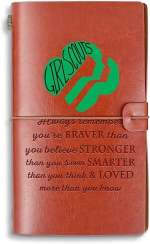 Girl Scout Travel Journal Scout Leader Gift Scout Life A6 Refillable Travel Writing Journals Diary Notebook (Always Girl ScoutA6) in Saudi Arabia