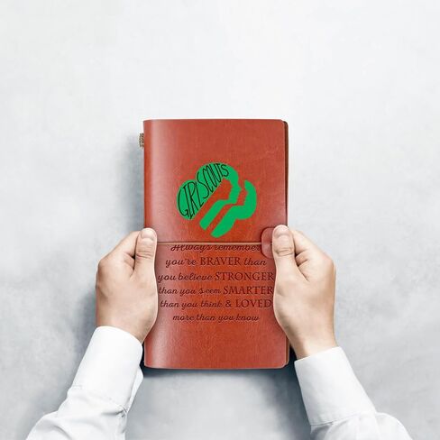 Girl Scout Travel Journal Scout Leader Gift Scout Life A6 Refillable Travel Writing Journals Diary Notebook (Always Girl ScoutA6) in Saudi Arabia