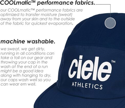 Ciele Athletics GOCap - قبعة ممتازة ماصة للرطوبة قابلة للغسل مع حماية من الشمس، قبعة جري متماسكة من 5 ألواح - قبعة رياضية، قبعات للعدائين، قبعات رياضية، قبعات للتمرين للرجال والنساء - Metamars in Kuwait