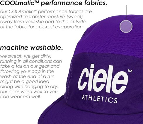 Ciele Athletics GOCap - قبعة ممتازة ماصة للرطوبة قابلة للغسل مع حماية من الشمس، قبعة جري متماسكة من 5 ألواح - قبعة رياضية، قبعات للعدائين، قبعات رياضية، قبعات للتمرين للرجال والنساء - Metamars in Kuwait