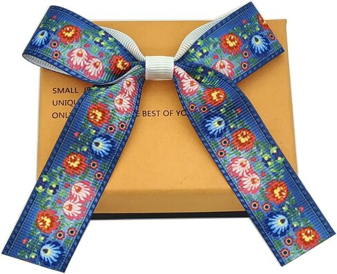 Coloreful Grosgrain Ribbon,5 roll for Love Rainbow dots Pattern，for Gift Wrapping Invitation Crafts Party DIY Bows (1-1/2Inch,Total 10Yards). in Saudi Arabia