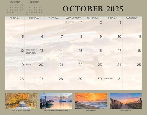 Michael Blanchard Inspirational Calendar 2024-2025, 11x14x.25, Blue/Brown in Saudi Arabia