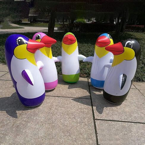Inflatable Penguin Tumblers, 5 Inflatable Penguin Tumblers Inflatable Toys (Random Shipments) (Colorful) in Saudi Arabia
