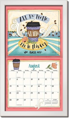 LANG Contemporary Wall Calendar Frame - White, large in Saudi Arabia