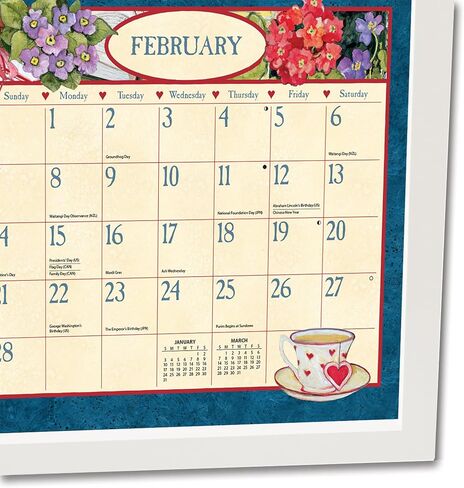 LANG Contemporary Wall Calendar Frame - White, large in Saudi Arabia