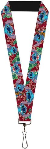 Buckle Down Lanyard-1.0-Stitch 6-Expressions Tropical Flora Burgundy in Saudi Arabia