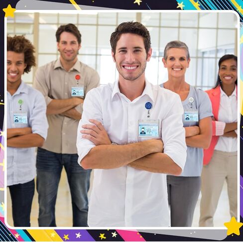 36 Pcs Customer Service Week Appreciation Retractable ID Badge Holder Pastor Gift May You Be Proud of The Difference You Make Badge Reel with Clip Employee EVS Xmas Gift (Colorful) in Saudi Arabia