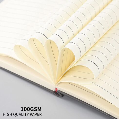 Notebook/Journal (Set of 3), Classic Lined Journal/Notebook, Premium Hardcover Executive Notebooks, 200 Pages, 100 GSM Thick Paper (Black) in Saudi Arabia