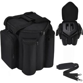 حقيبة حمل حقيبة سفر متوافقة مع Bose S1 Pro/Bose S1 Pro+ غطاء مكبر صوت بلوتوث محمول مع حزام كتف وجيوب إضافية للميكروفون والشاحن والكابل والملحقات (أسود) in Kuwait